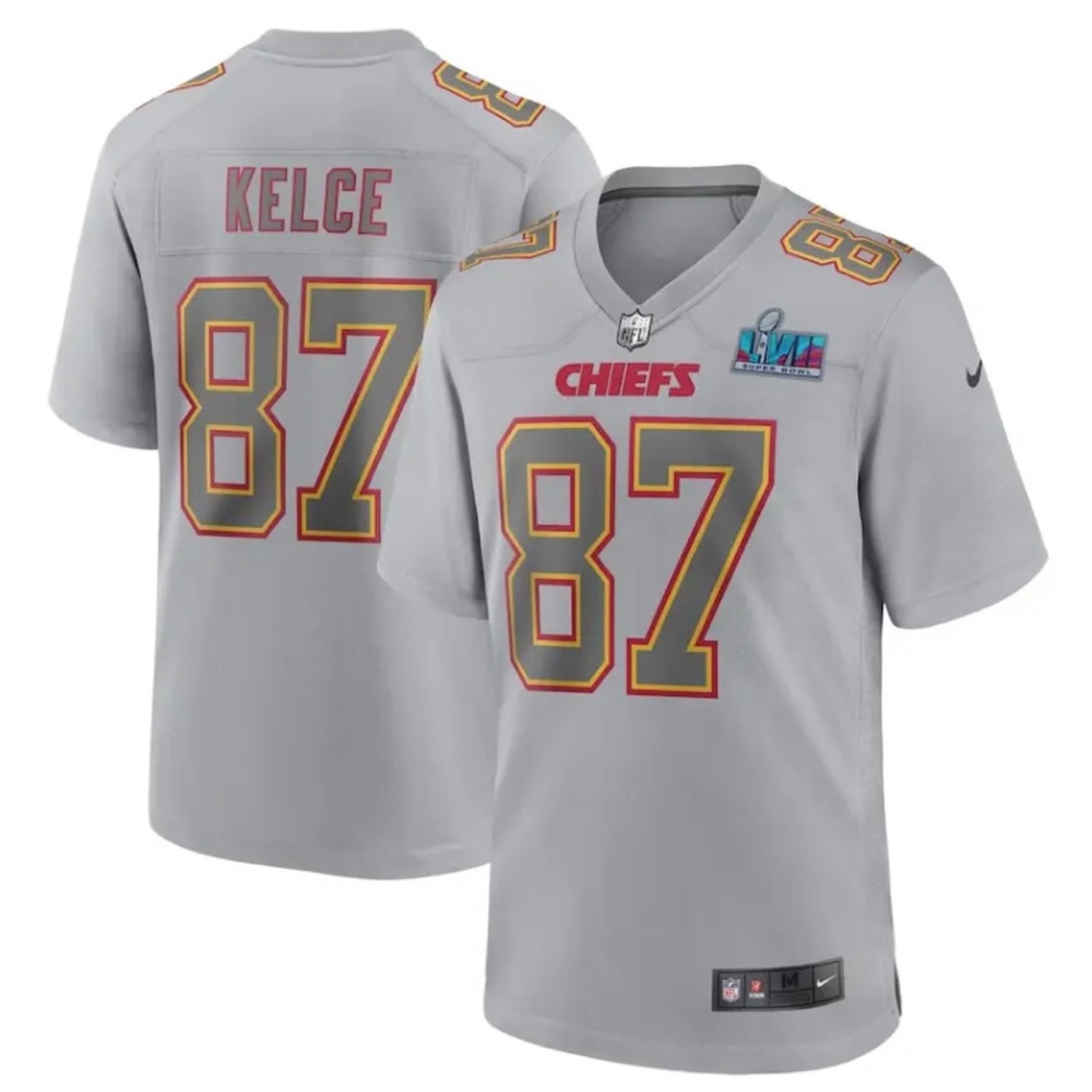 Youth NFL SB LVII Kansas City chiefs Nike On Field Jersey Travis Kelce